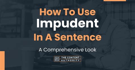 impudent used in a sentence.